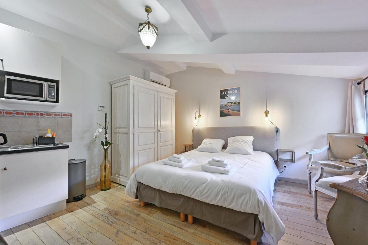 Au Coeur Des Papes, Dans Batisse De Charme Studios & Appartements En Coeur De Ville Avignon Ngoại thất bức ảnh